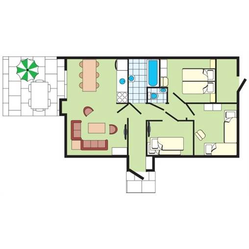 Kids cottage SR378 at Parc Sandur